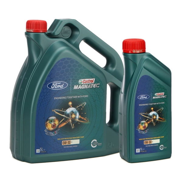 Set Ulei Motor Castrol Magnatec Ford 0W-30 D 5L 15D5FF + Ulei Motor Castrol Magnatec Ford 0W-30 D 1L 15D5FD